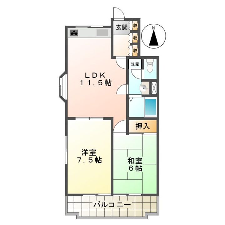 グリーンハイツ大谷の間取り