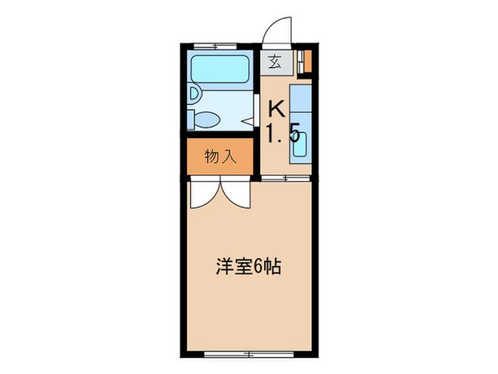 弦巻ハイツの間取り