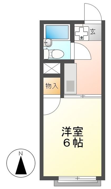 ジュネス中川の間取り