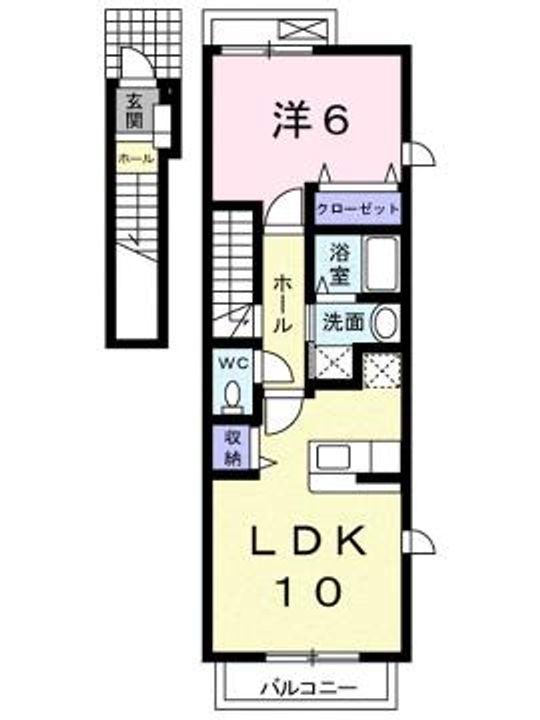 愛媛県宇和島市丸穂町3(アパート)の賃貸物件の間取り