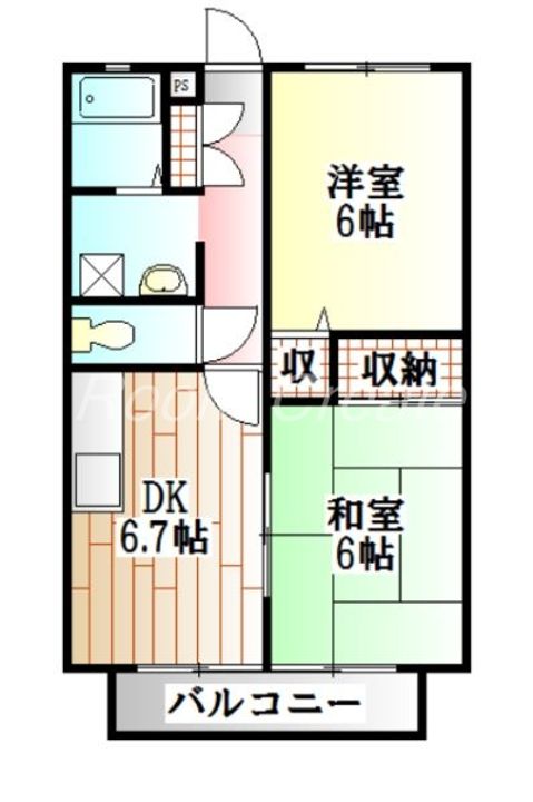 エザンス中谷の間取り