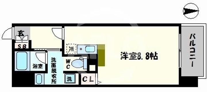 アスリート本町西の間取り