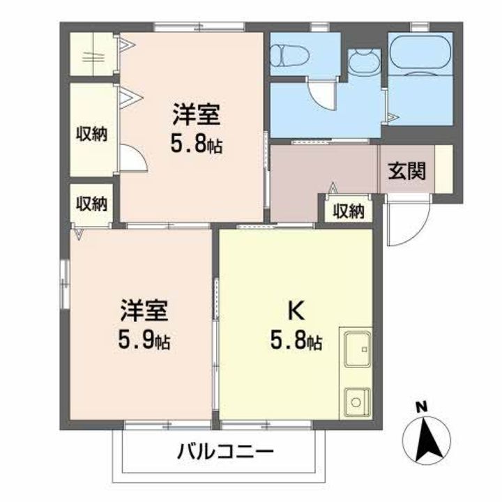 アスティオンAの間取り