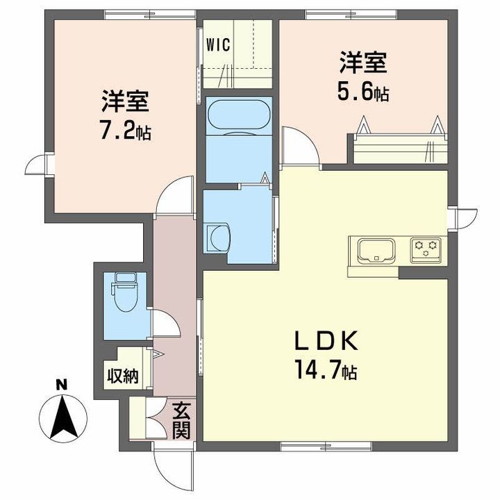 シャーメゾン・デイレイ I棟の間取り