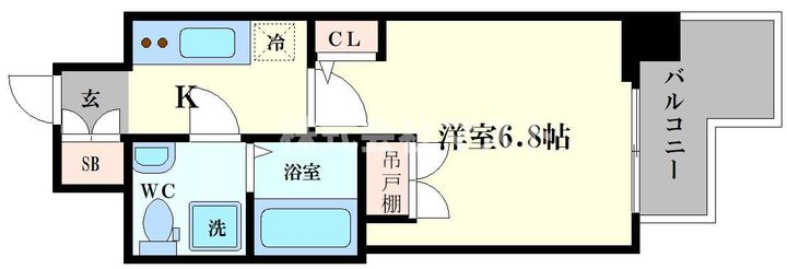 セレニテ難波プリエの間取り