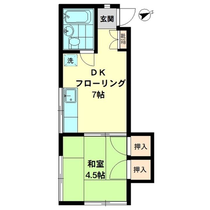 北河荘の間取り
