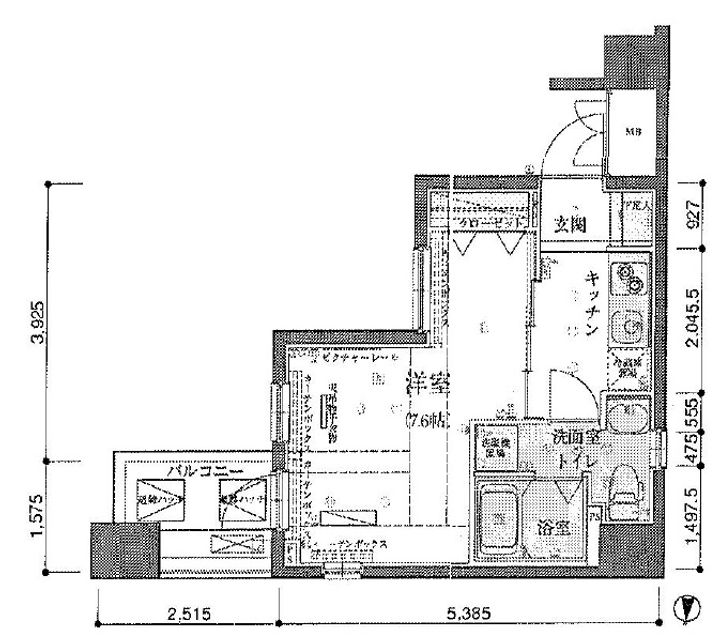 東京都墨田区石原2(マンション)の賃貸物件の間取り