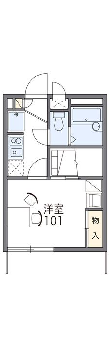 レオパレス栄町の間取り