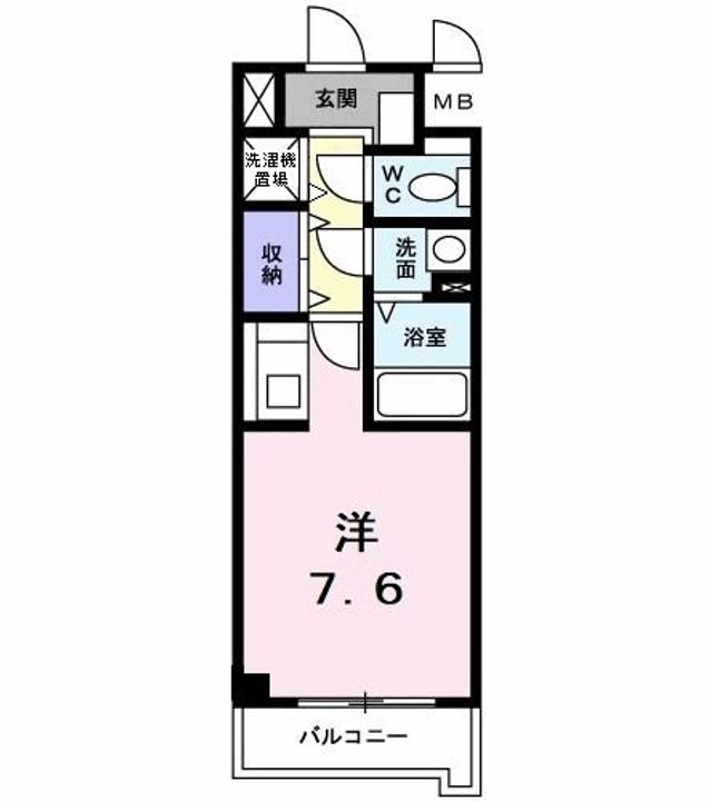 東京都昭島市中神町(マンション)の賃貸物件の間取り