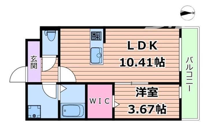 エスグランデ中崎町の間取り