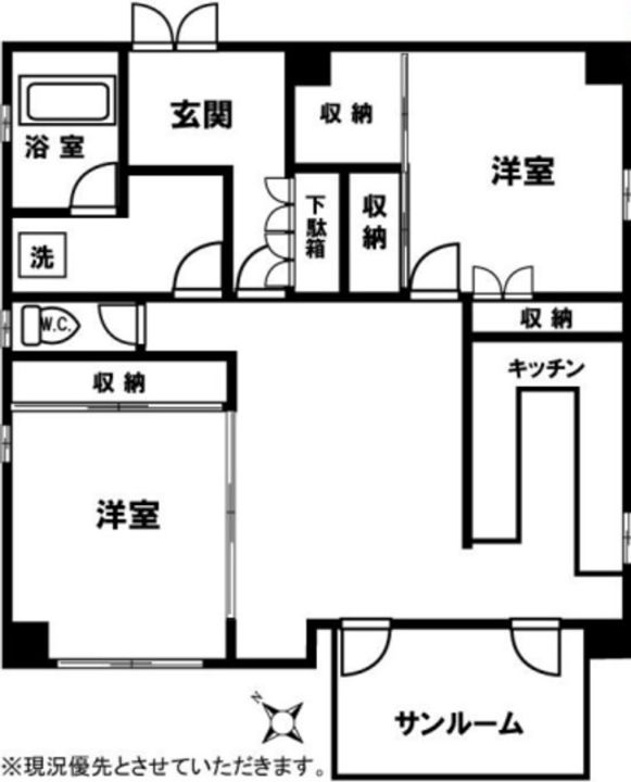 東京都大田区雪谷大塚町(一戸建)の賃貸物件の間取り
