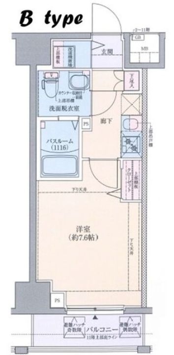 グランドロアール南巽の間取り