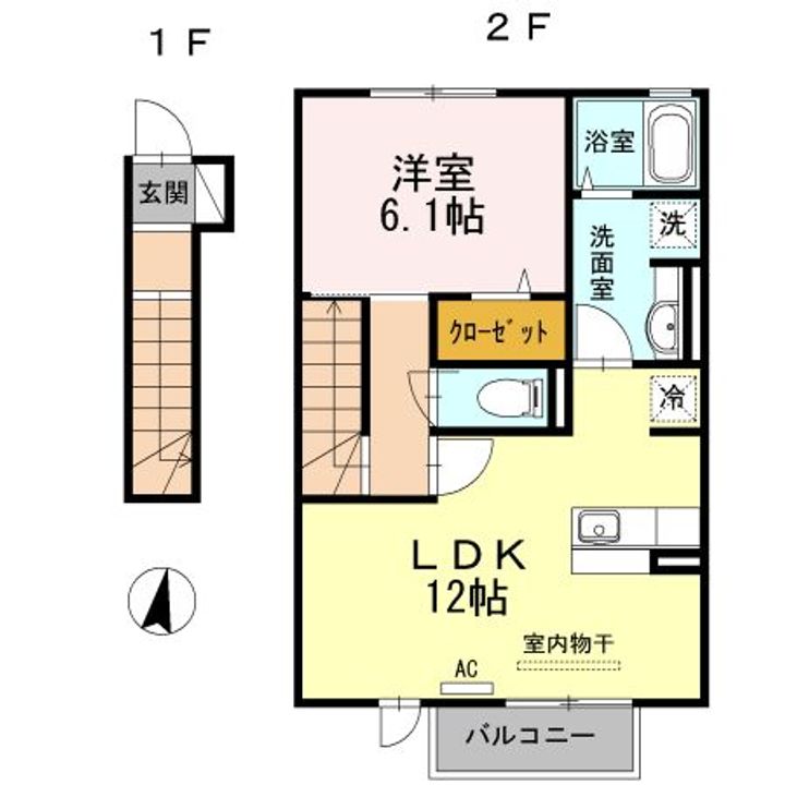 サンドハウス A棟の間取り