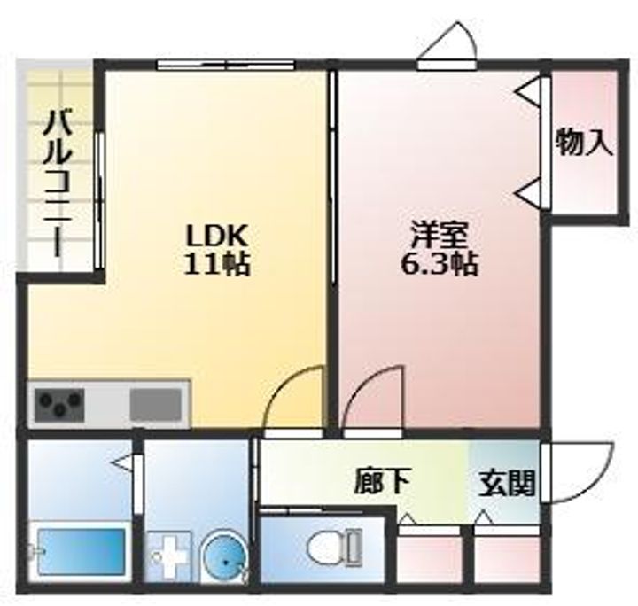 ウエスト大久保IIの間取り