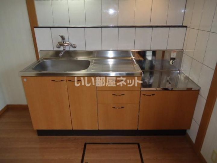 栃木県佐野市栃本町(アパート)の賃貸物件のキッチン