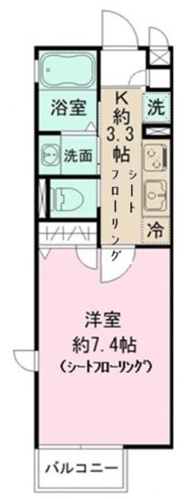 クロスコート町田の間取り