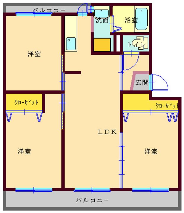 ブルーハイツの間取り