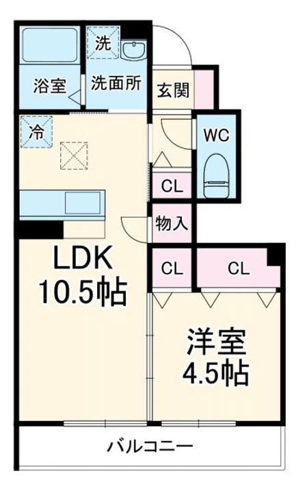 大黒屋ハイツ 一番館の間取り