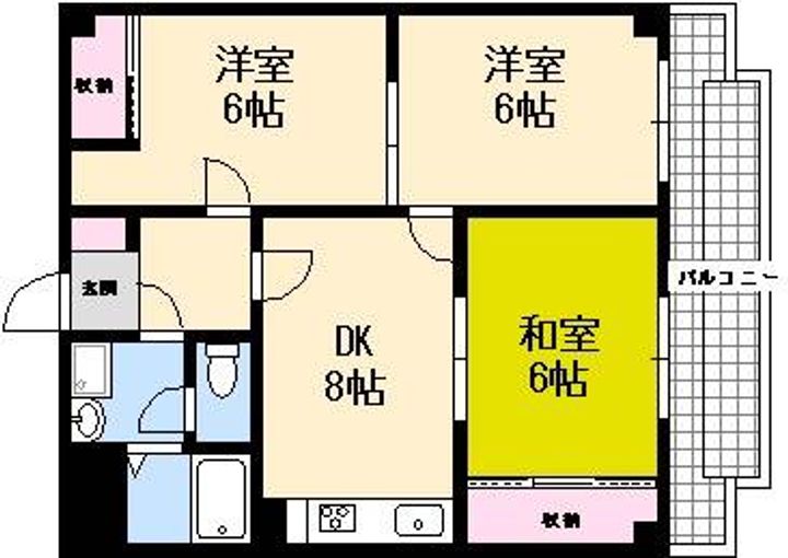 パール西広島の間取り