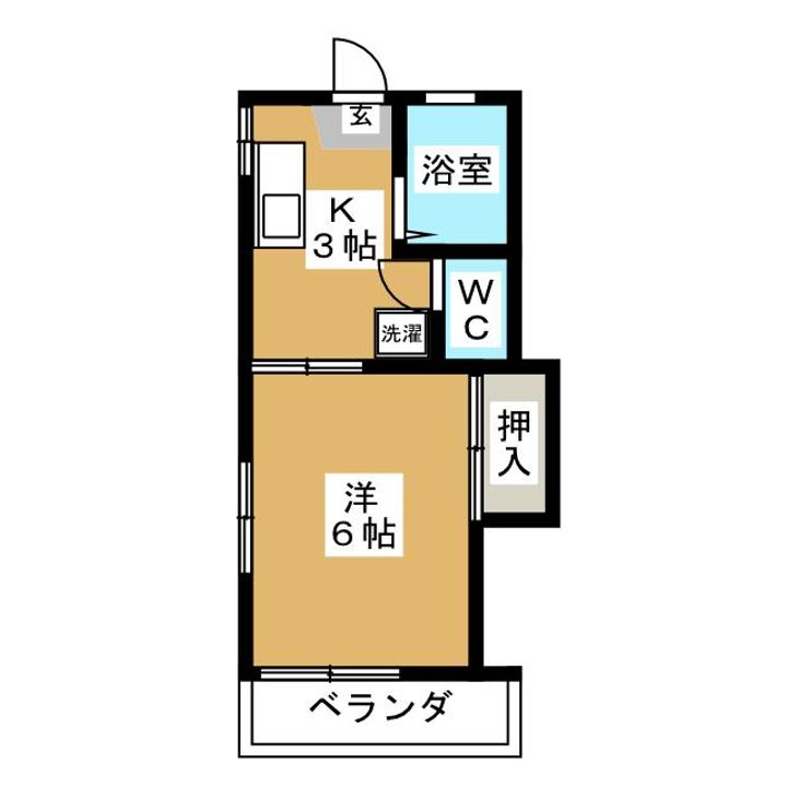 コーポひこばえの間取り