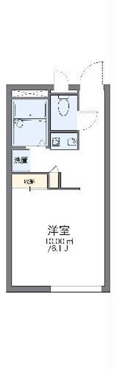 レオパレスサンライズ富岡IIの間取り