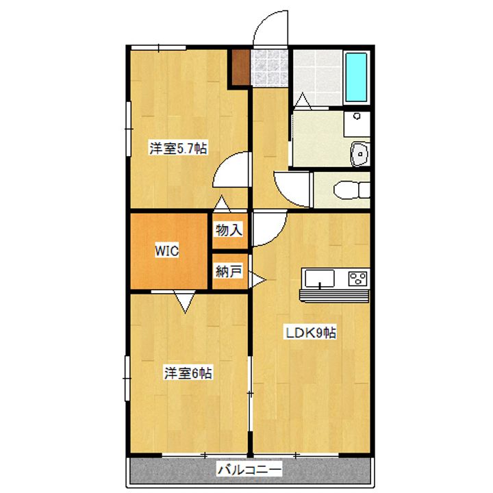 アネシス円山B棟の間取り