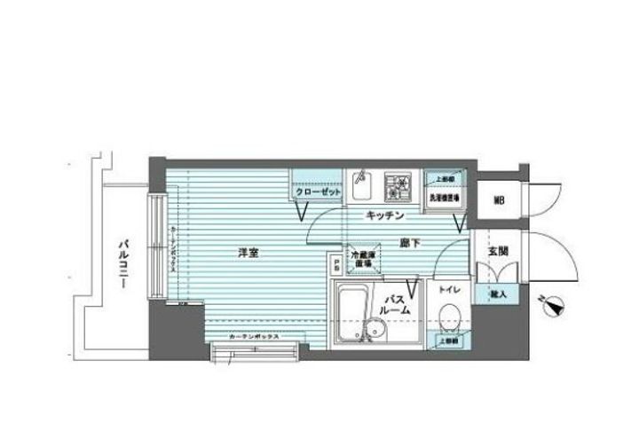 東京都中央区日本橋蛎殻町1(マンション)の賃貸物件の間取り