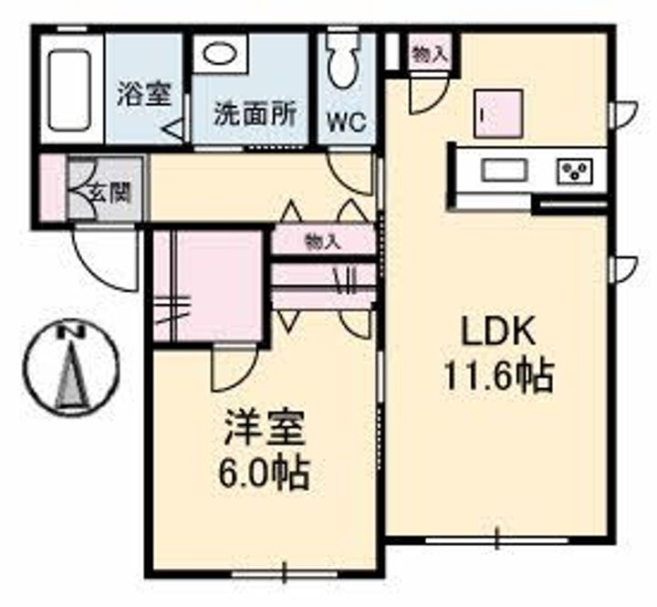 フルール白石の間取り
