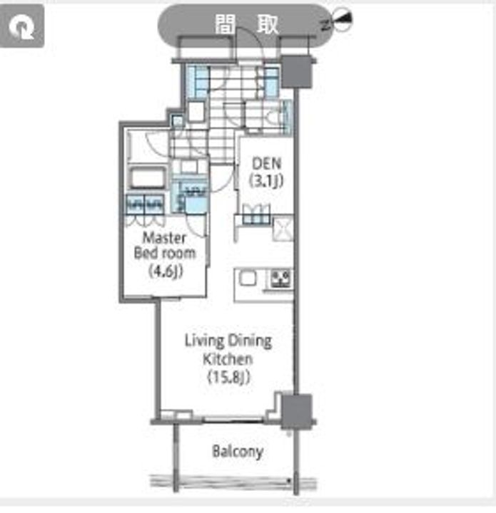 東京都新宿区新宿6(マンション)の賃貸物件の間取り