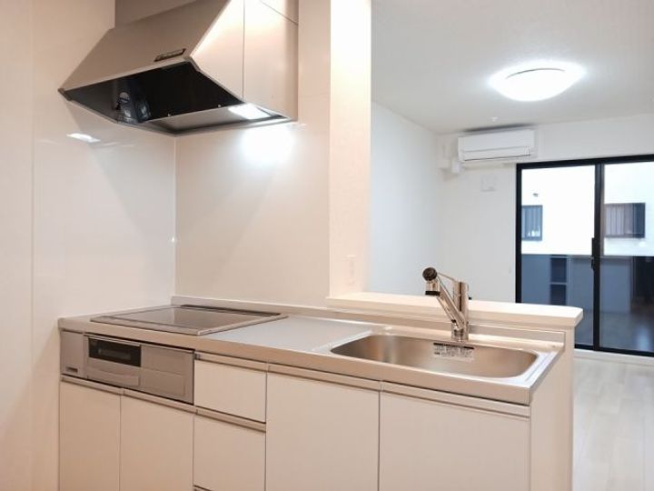 茨城県ひたちなか市大字足崎(アパート)の賃貸物件のキッチン