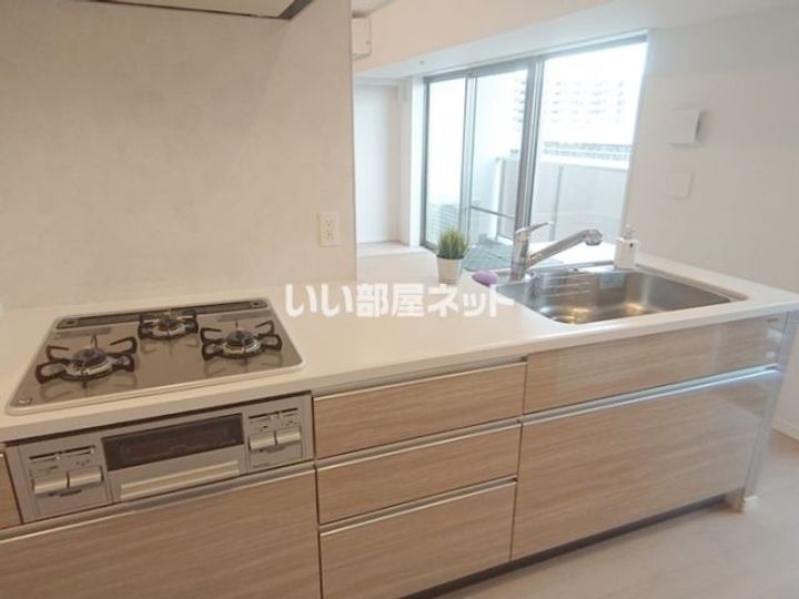 大阪府堺市堺区北花田口町3(マンション)の賃貸物件のキッチン