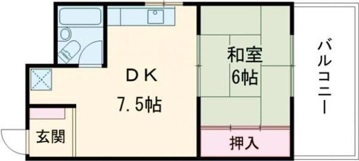 大阪府枚方市香里園町(マンション)の賃貸物件の間取り