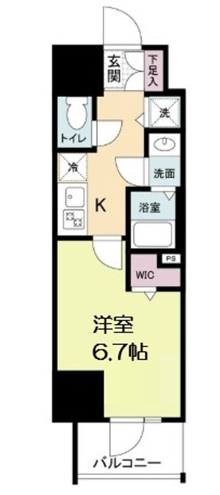 Metrosa谷町六丁目Northの間取り