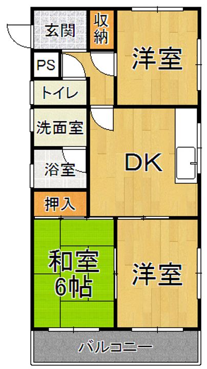 スカイハイツの間取り