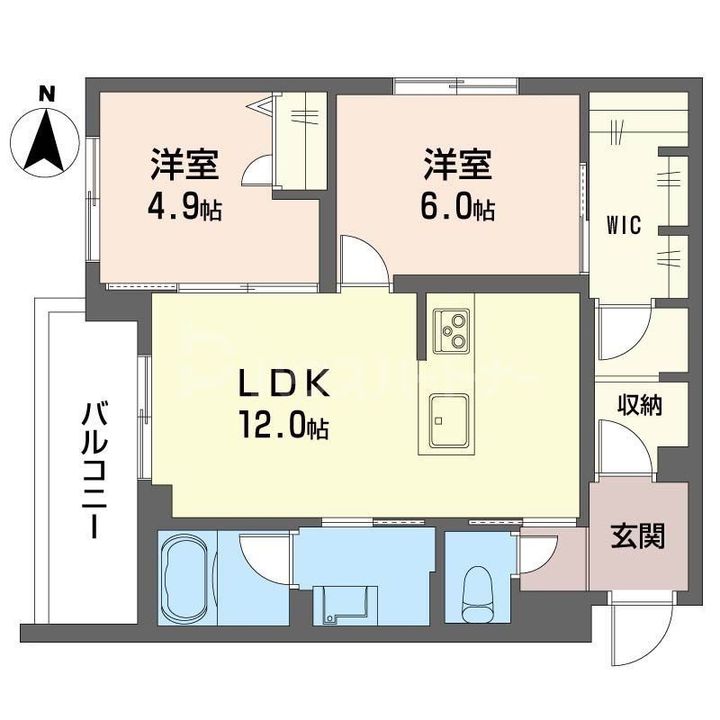 THE SENSEの間取り