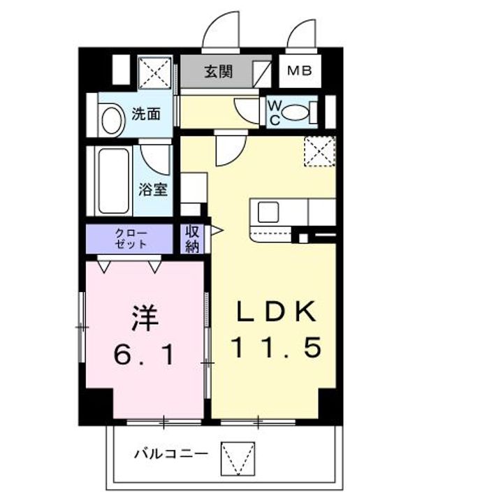 Y’s STATE 天王台の間取り