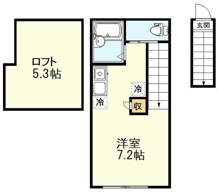 東京都国分寺市東恋ヶ窪4(アパート)の賃貸物件の間取り