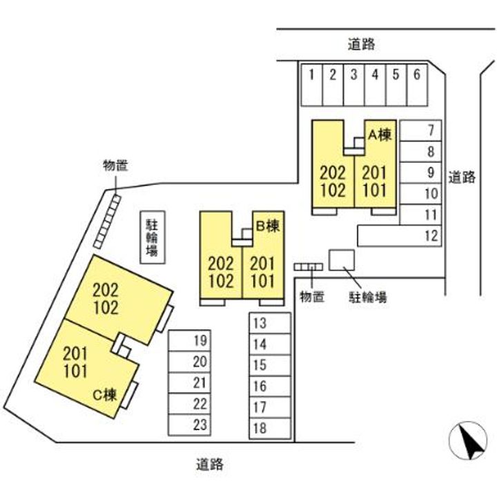 北上市さくら通り3丁目【オーチャードテラス C】築23年のその他画像