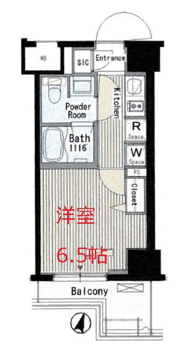 東京都大田区蒲田本町2(マンション)の賃貸物件の間取り