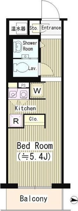 東京都港区芝公園4(マンション)の賃貸物件の間取り