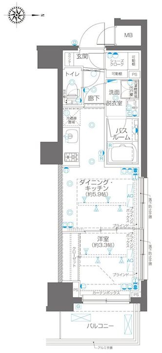 ZOOM高田馬場の間取り