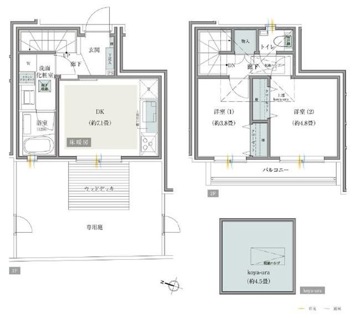 東京都世田谷区成城5(一戸建)の賃貸物件の間取り