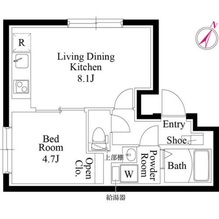 ルリアン西新宿の間取り
