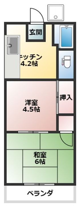 萩原アパートの間取り