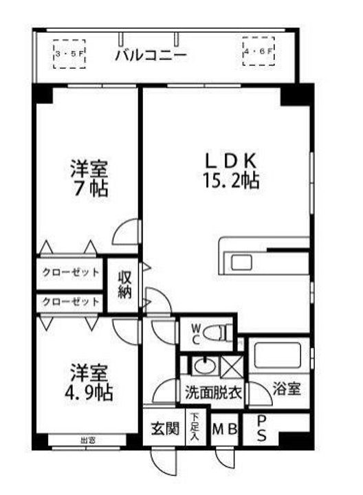 アルバクレスタ城崎の間取り