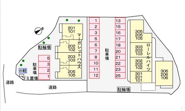 マーガレットハウスの地図