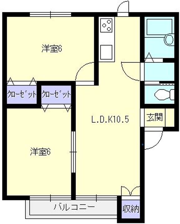フラワーハイツ優の間取り