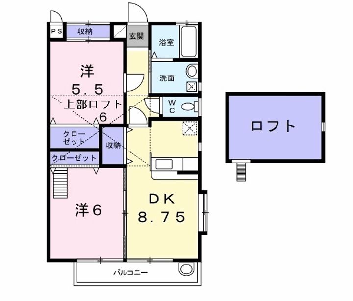 千葉県茂原市早野新田(アパート)の賃貸物件の間取り