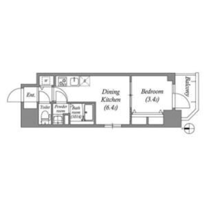 エスリードレジデンス都島デュオの間取り