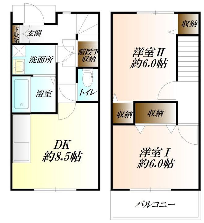 第6コスギコーポの間取り